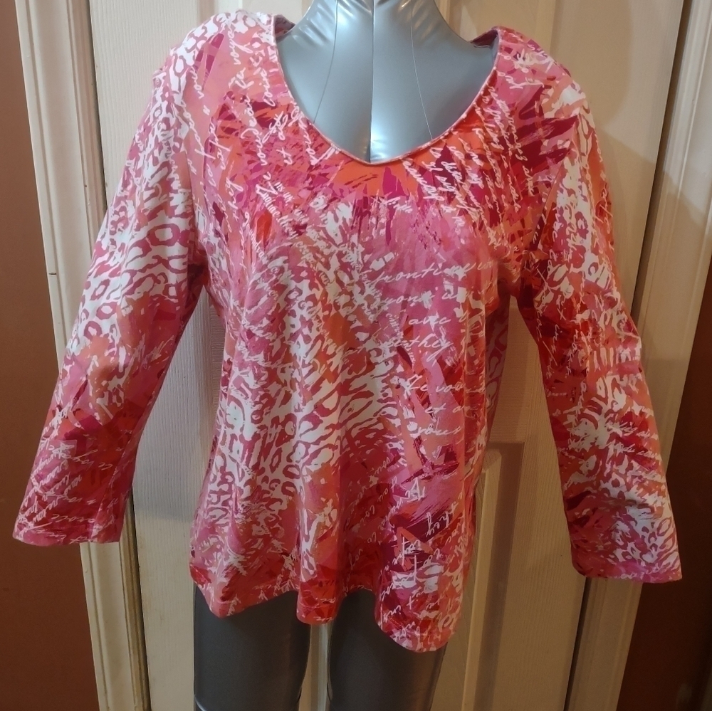 Ruby Rd Favorites Petite Woman's Size PM long sleeve shirt